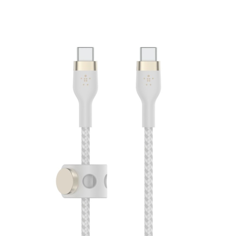 Belkin Pro Flex USB-C/ USB-C Kabel Power Delivery 60W 1m weiß CAB011BT1MWH